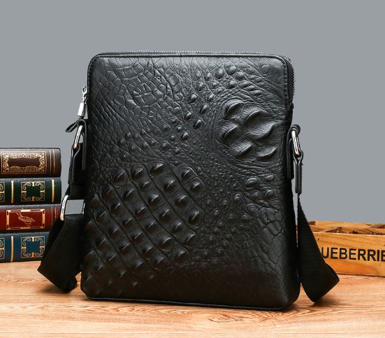 Crocodile Sythetic Leather Messager taske